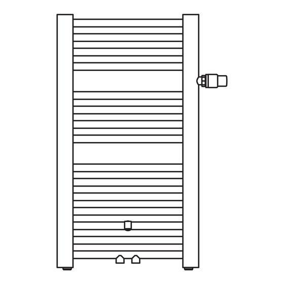 Kermi Basic plus Badheizkörper 1770x599x35mm graphit Ventil links Thermostat mittig