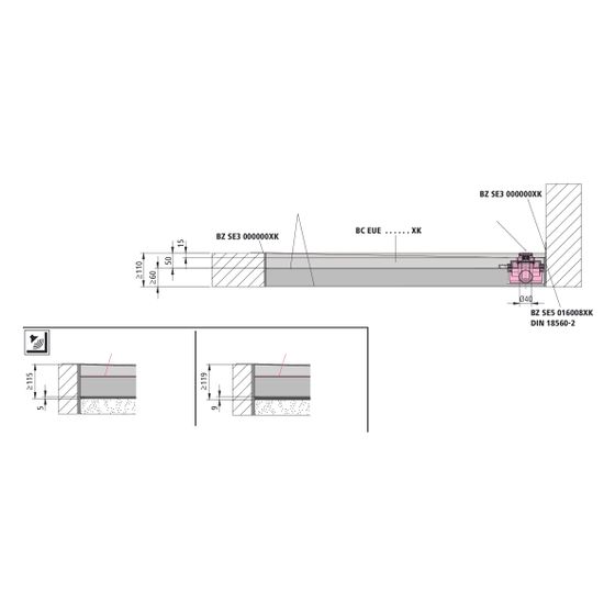 Kermi Ablauf Line A33 040 Line Ablauf Rinne DN40 waagr. III