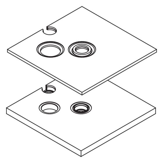 Kermi Unterbau UZE, rechteckig, 1800x1000x90mm, 2535802