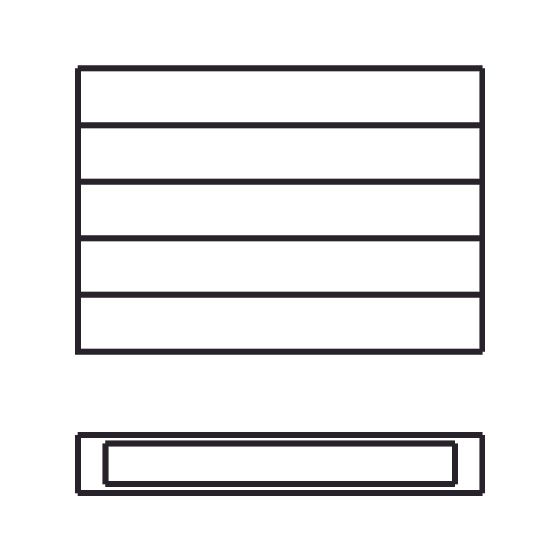 Kermi Heizwand horizontal Typ 20 1400x72x2800mm, ohne Abdeckung, 5712W bei 75/65/20 Grad C, Weiß