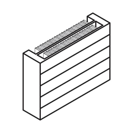 Kermi Heizwand horizontal lamelliert Typ 22 350x122x3600mm mit Abdeckung 2342W bei 55/45/20 Grad C, Weiß