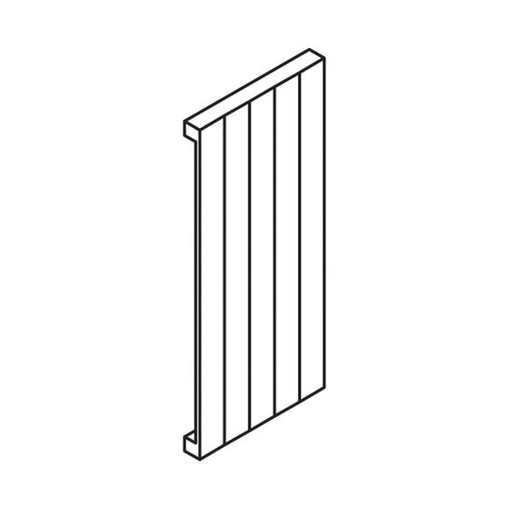 Kermi Heizwand vertikal mit Ventil Typ 10 3600x43x1750mm 3024W bei 55/45/20 Grad C, Weiß