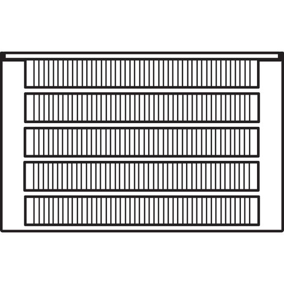Kermi Konvektor mit Strahlungsschirm Typ 55 140x316x3000mm mit Abdeckung 2770W bei 55/45/20 Grad C, Weiß