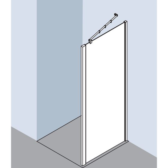 Kermi Seitenwand RAYA TWD 0780x 2000 GAK: 740-760 SIMG ESG Klar STR3