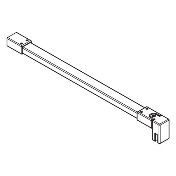 Kermi Haltestange ZDSS S90, Silber Mattglanz, 1250mm Höhe, 2535954