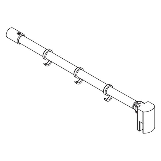 Kermi Haltestange Pasa XP SSS90, Silber Mattglanz, 1200mm Höhe, 2535948