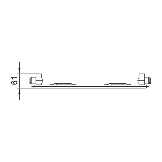 Kermi Profil-K Flachheizkörper Typ 10 Weiß 900x61x3000mm ohne Abdeckung 2616W bei 75/65/20 Grad C