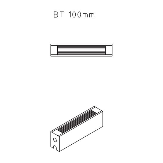 Kermi Kompakt Konvektor-Ventil Typ 10 250x100x3000mm 1175W bei 55/45/20 Grad C, Weiß