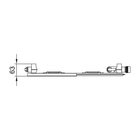 Kermi Line-V therm-x2 Flachheizkörper feinprofiliert Typ 10 Weiß 905x63x3005mm Ventil rechts ohne Abdeckung 2245W bei 75/65/20 Grad C