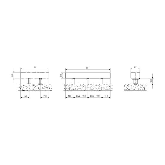 Kermi Fixkonsole für Bodenmontage Typ 26, Weiß, ZB00860005
