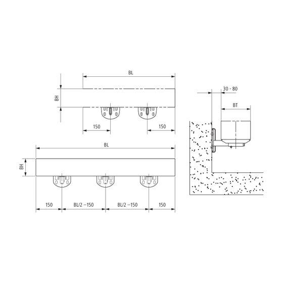 Kermi Fixkonsole für Wandmontage Typ 26, Weiß, ZB00880005