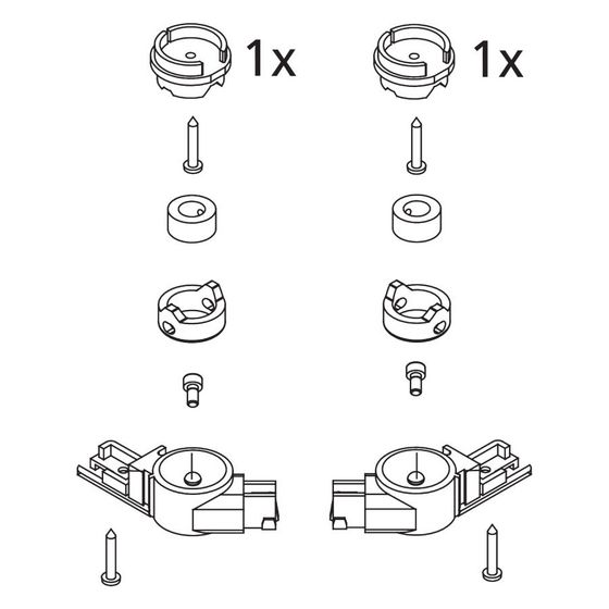 Kermi Lager Set unten, EBI2011, Silber Mattglanz, 2534135