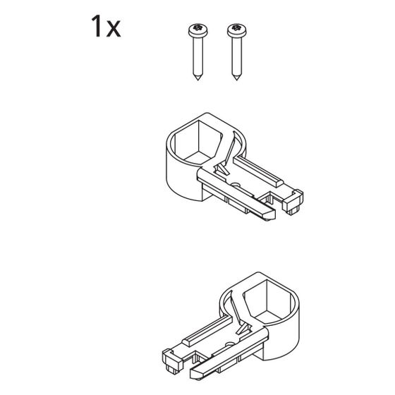Kermi Stockabdeckung Set oben, EBI2020, Silber Mattglanz, 2534191