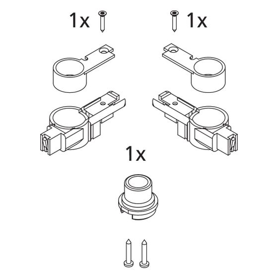 Kermi Lager Set oben, EBI2027, Silber Mattglanz, 2534212