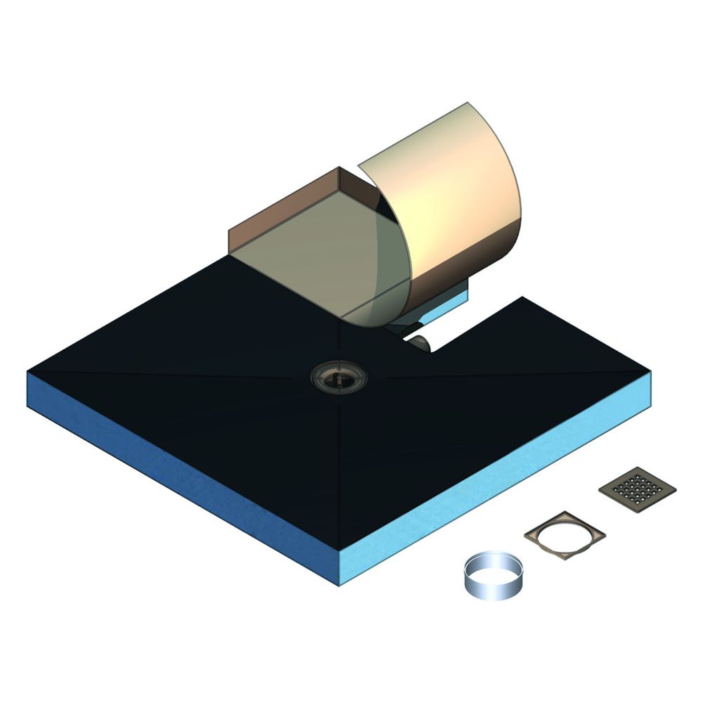 Kermi Point Komplettboard E90 100100 L 1000 x B 1000 x H 90 mm... KERMI-BAE90100100XK 4051484938606 (Abb. 2)