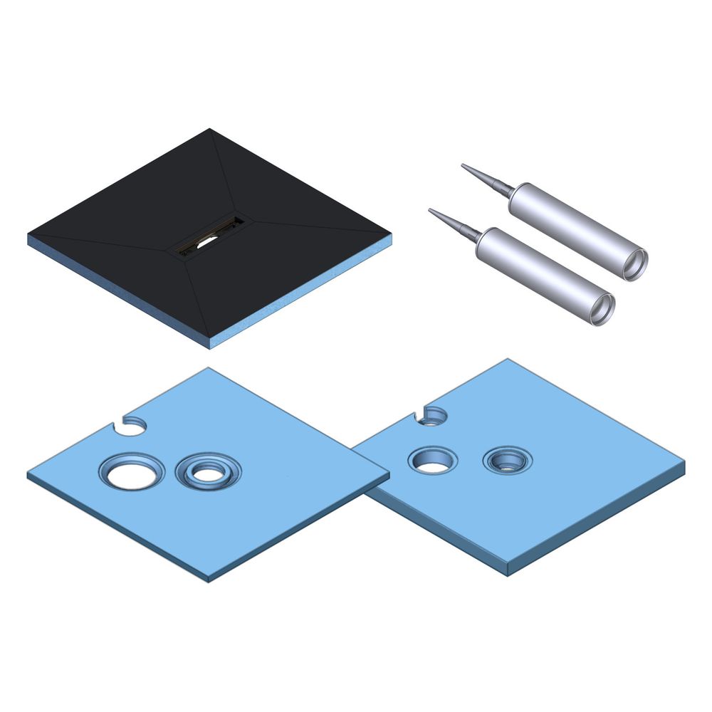 Kermi Board Line EUA 090090 L 900 x B 900 x H 140 mm... KERMI-BCEUA090090XK 4051484939429 (Abb. 2)
