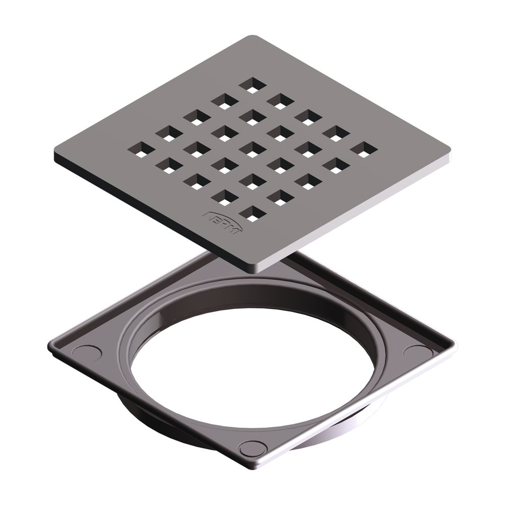 Kermi Ablaufabdeckung D51 Karo L 115 x B 115 mm... KERMI-BZD51000000UK 4051484940180 (Abb. 2)