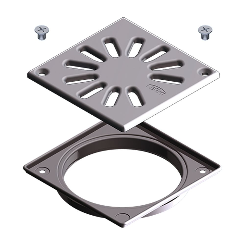 Kermi Ablaufabdeckung K4X L 120 x B 120 mm... KERMI-BZK4X000000UK 4051484940272 (Abb. 2)