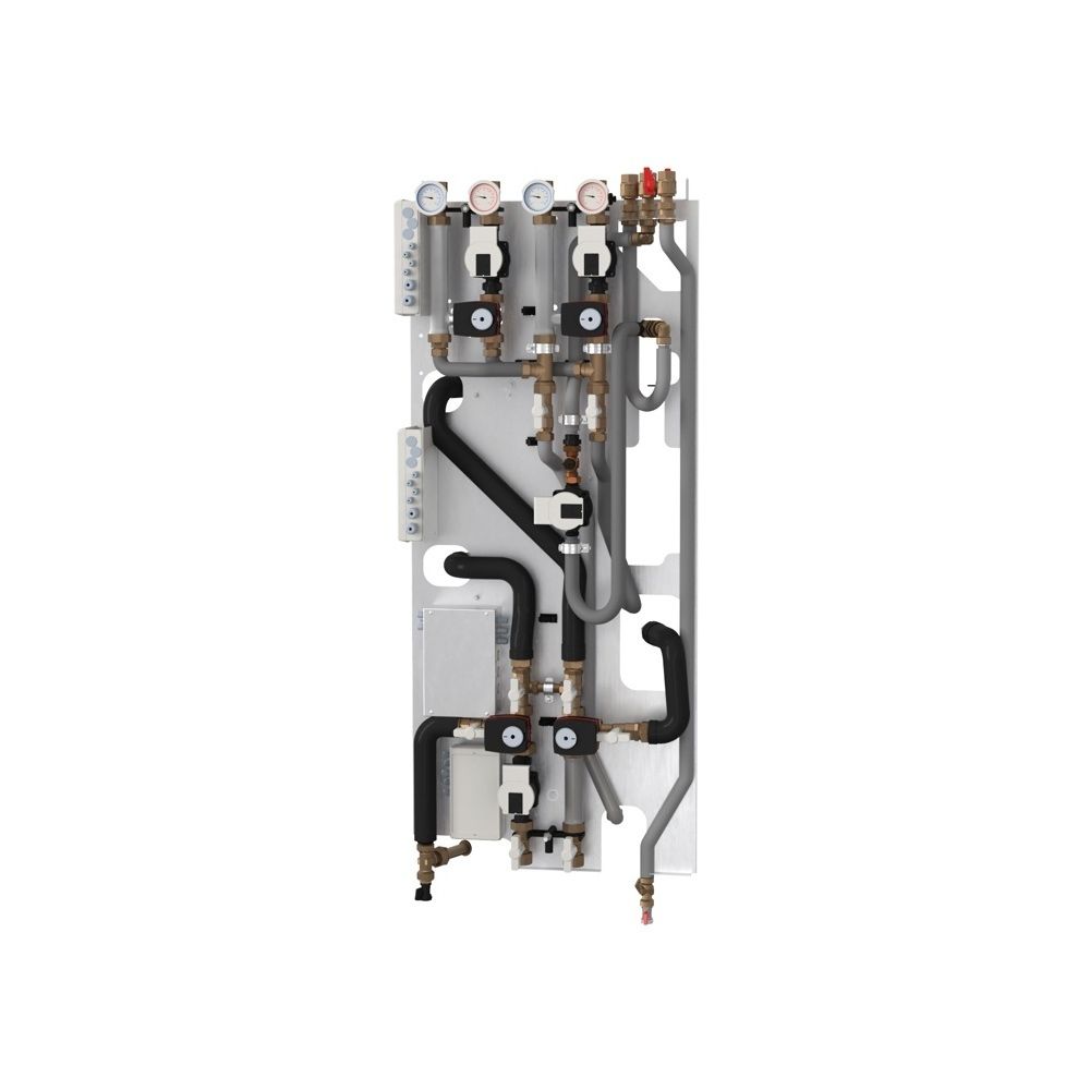 Kermi Hydromodul light pro mit Regelung 2x Heizkreis 6m, gemischt, Zirkulation... KERMI-W40750 4063769582008 (Abb. 1)