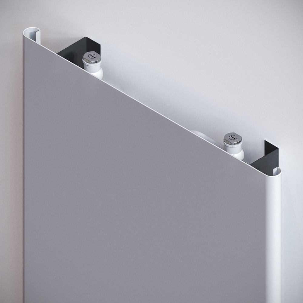 Kermi Niva Soft Designheizkörper vertikal Typ 21 Weiß Soft 2020x119x740mm 2417W ... KERMI-D8N2R20700508XK 4063769630235 (Abb. 3)