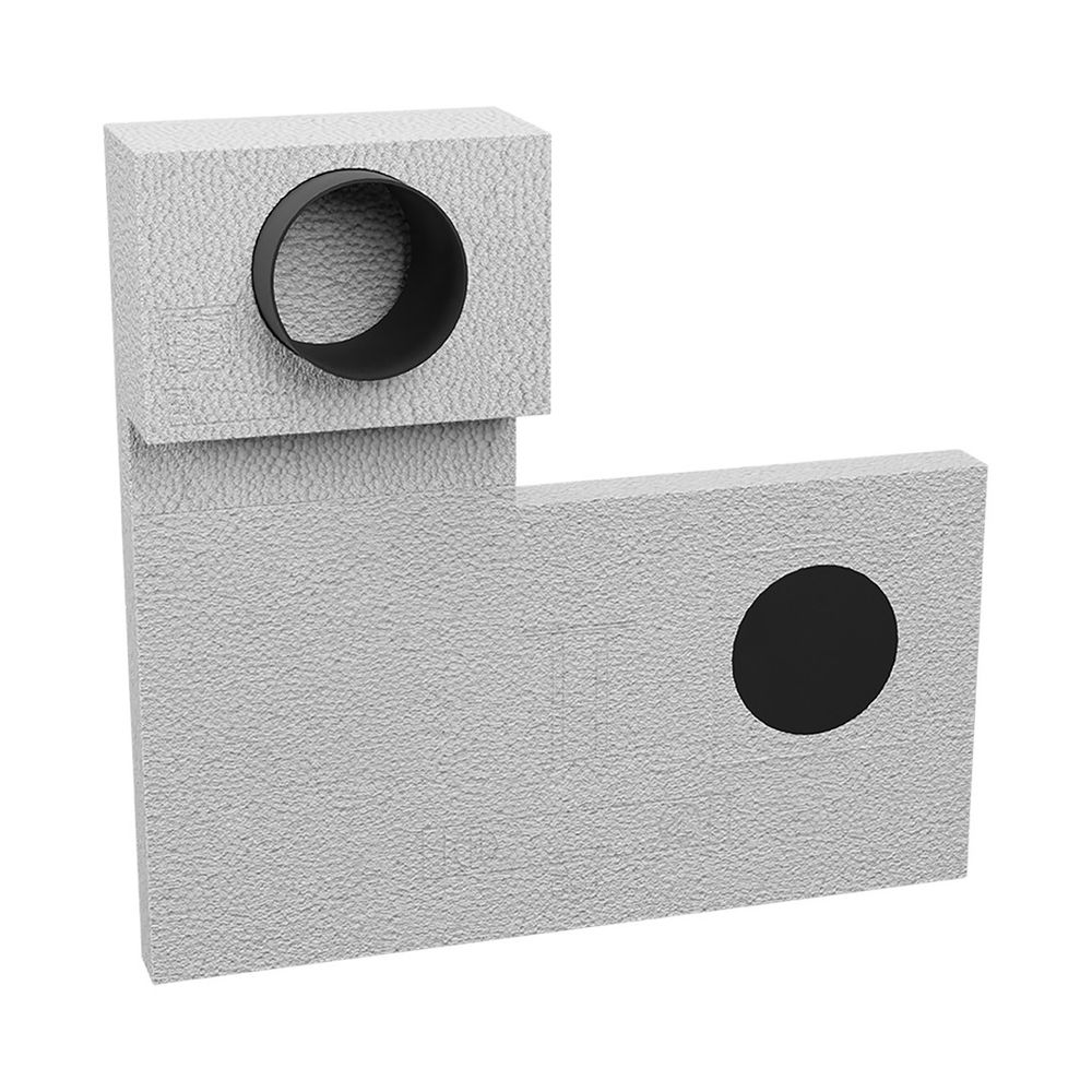 Kermi x-well Fassadenelement Front DN 160 für Pendellüfter, Tiefe 60mm... KERMI-Y3502000034K 4037486350813 (Abb. 1)