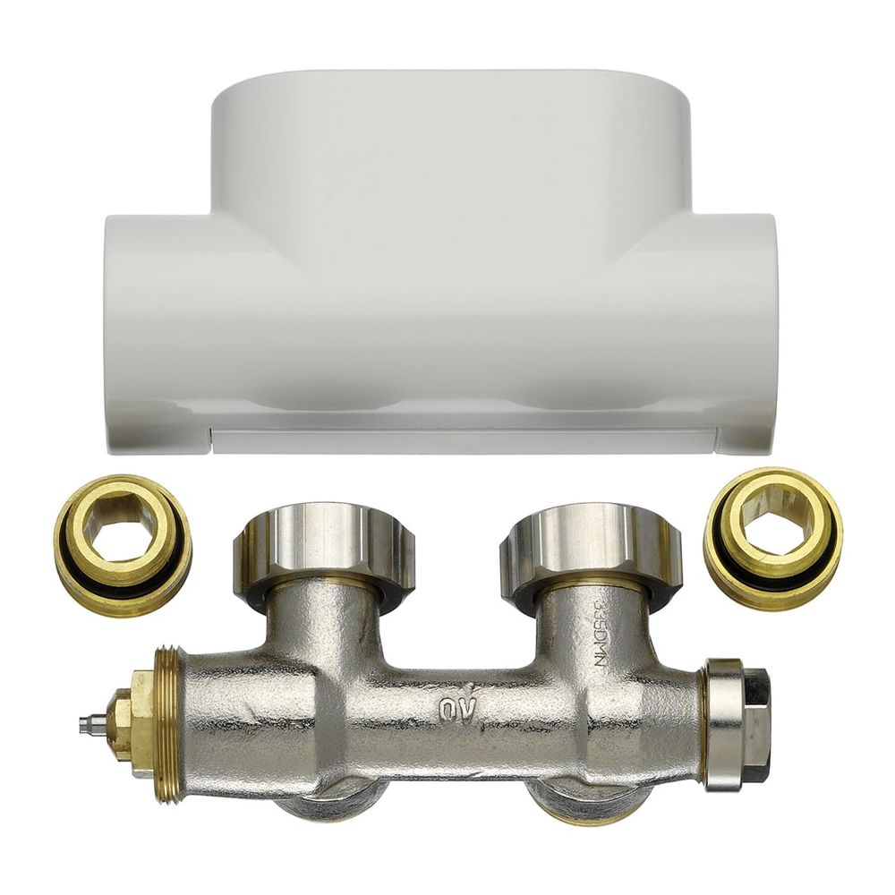 Kermi Ventilhahnblock Set E-w Eckform, Weiß, ZV00410001... KERMI-ZV00410001 4037486064901 (Abb. 2)