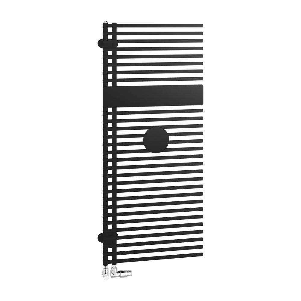 Kermi Credo Half round Badheizkörper 995x46x600mm, Anschluss rechts, 400W bei 75... KERMI-E1N1A100060AR3K 4063769314807 (Abb. 8)