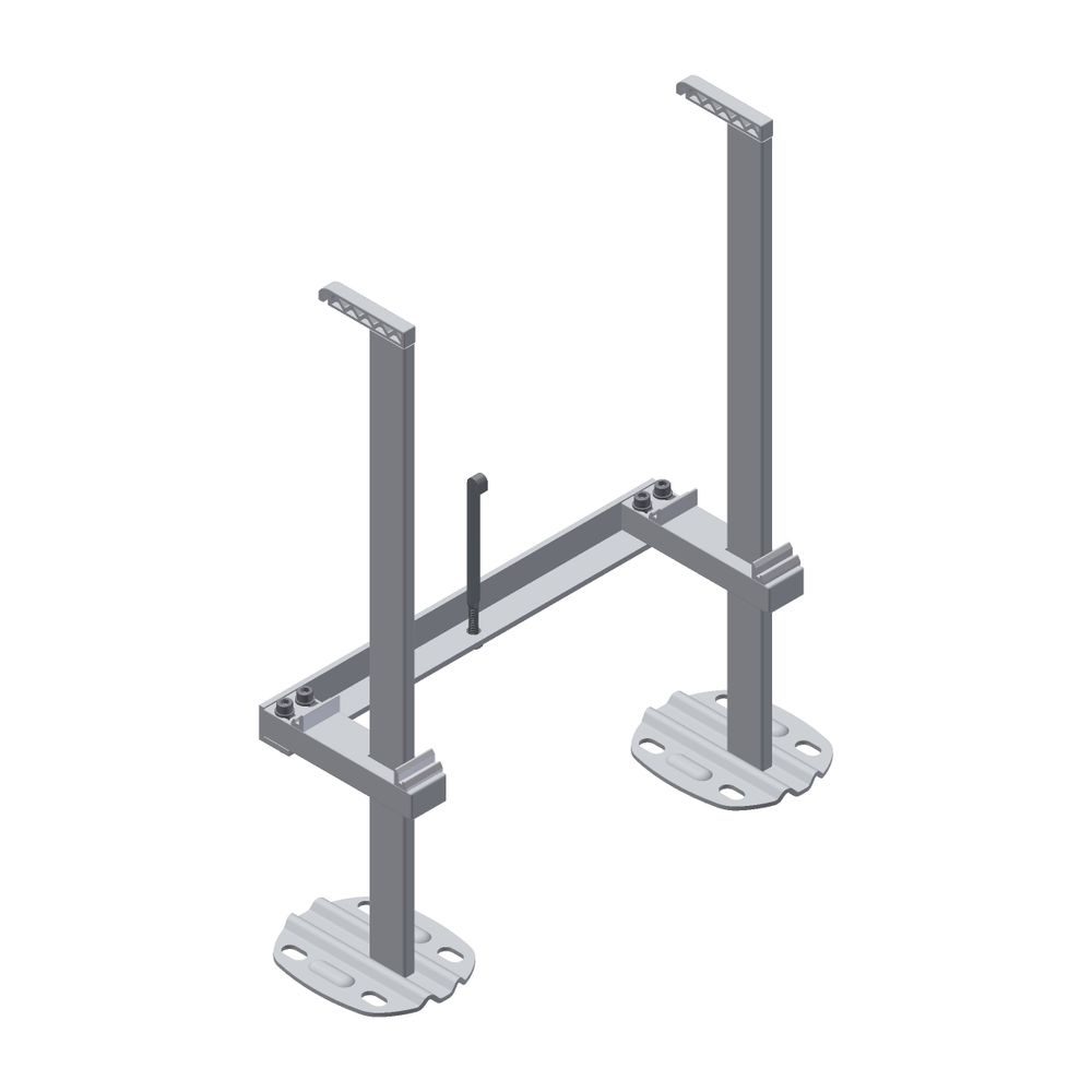 Kermi Mittenkonsolen-Set innenliegend Vplus Typ 20-33 Bauhöhe 600-900mm Länge 760mm w... KERMI-ZB04630002 4037486816876 (Abb. 1)