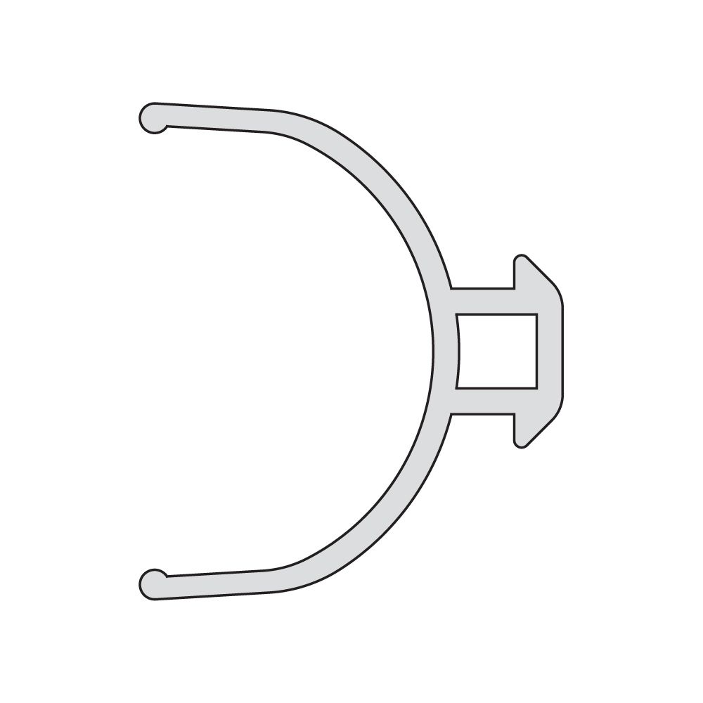 Kermi Gelenkdichtung senkrecht x1, 4045, 1985mm, passend bis Serienhöhe 2000mm, 6008264... KERMI-6008264 4051484929994 (Abb. 2)