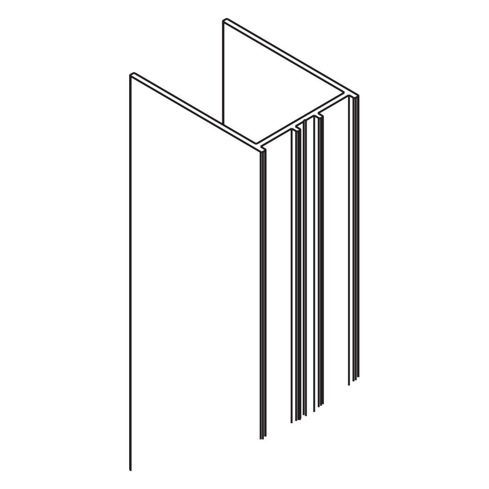 Kermi LOFT XD Wandprofil 2000 mm swz... KERMI-6051856 4051484931331 (Abb. 2)