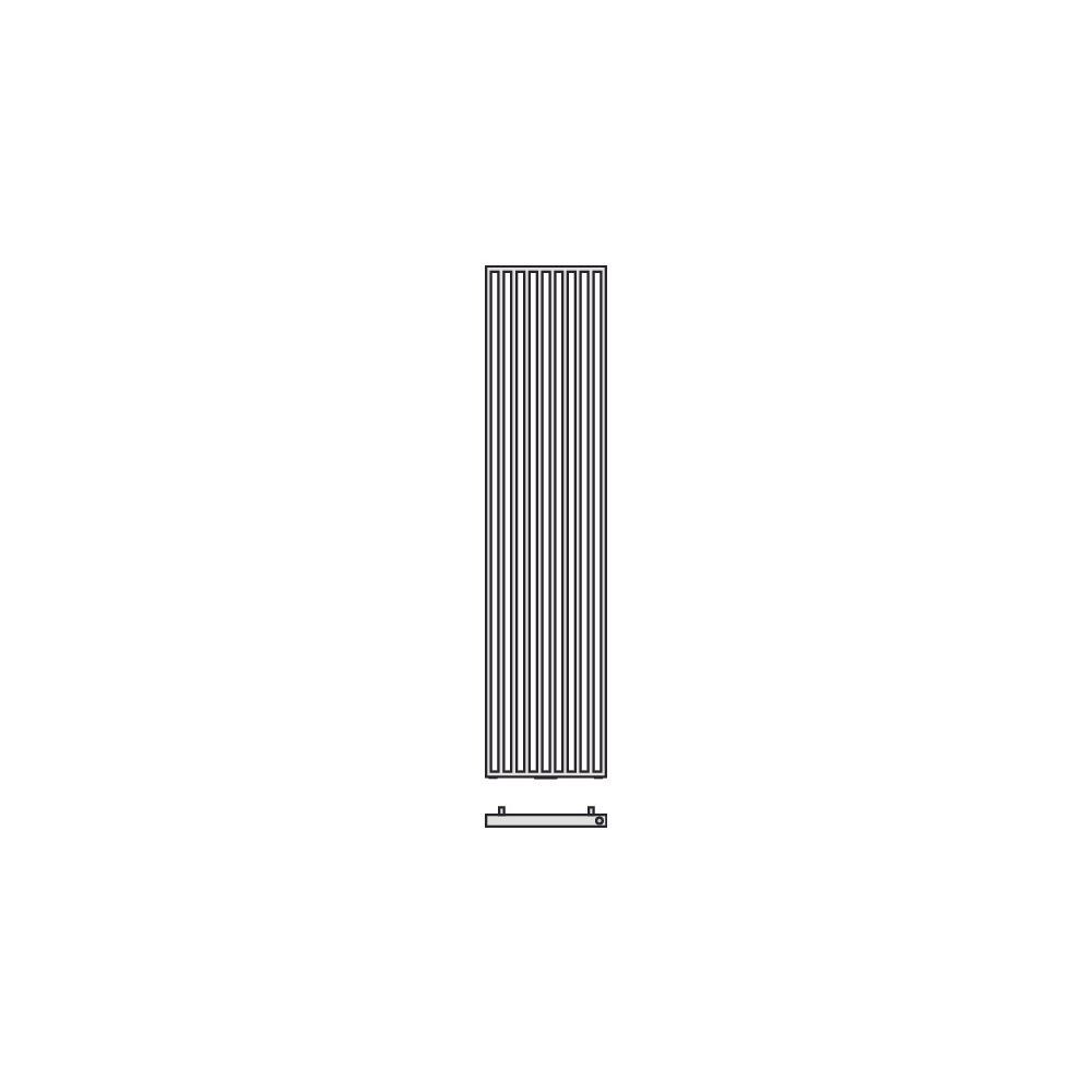 Kermi Arche Designheizkörper vertikal Weiß Seidenglanz 2000x45x670mm 1660W bei 7... KERMI-D9N1720670106XK 4063769492956 (Abb. 4)