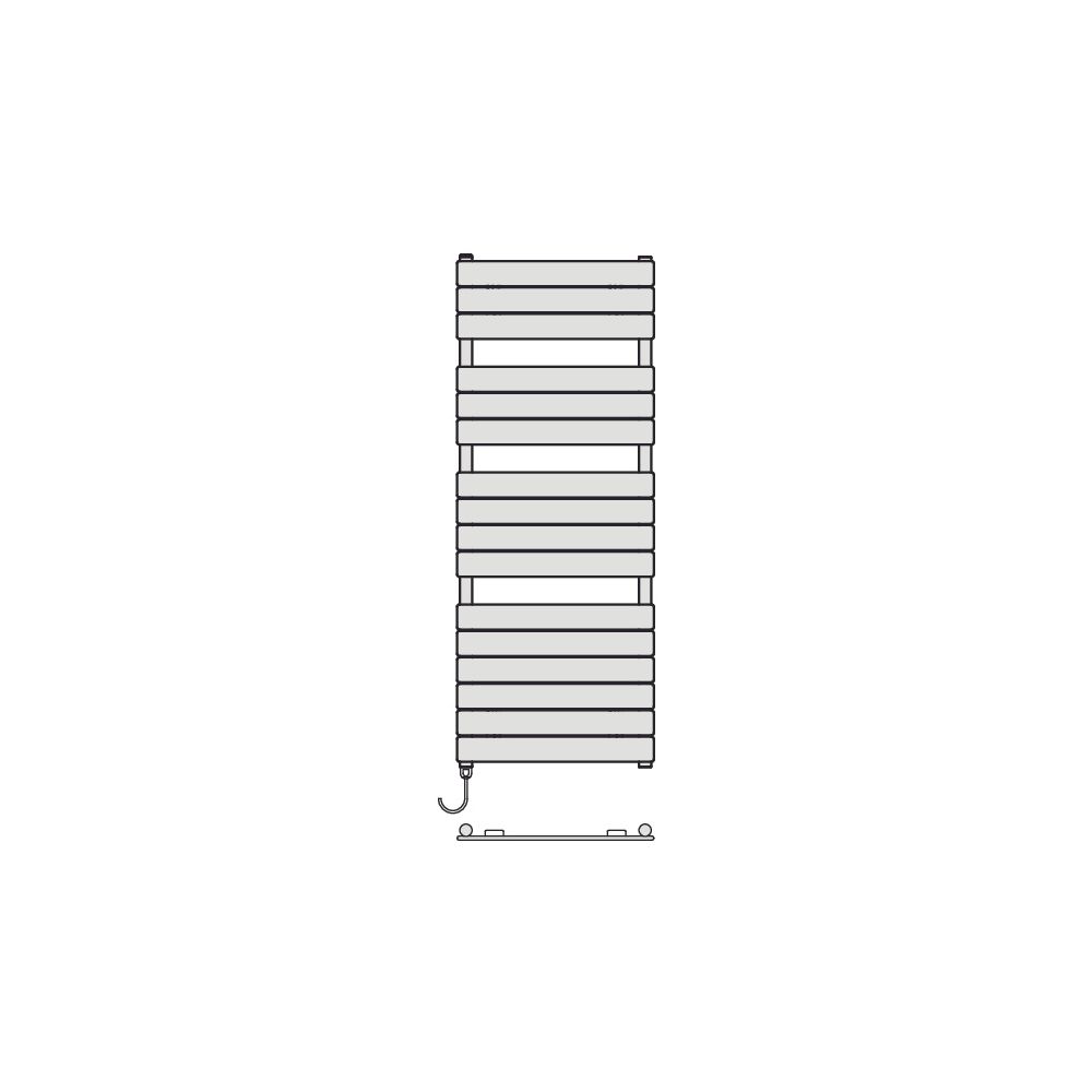 Kermi Aster-E elektrischer Badheizkörper 1169x37x450mm, WWS, 600W, links, Weiß S... KERMI-MBE1012450101XK 4063769322994 (Abb. 3)