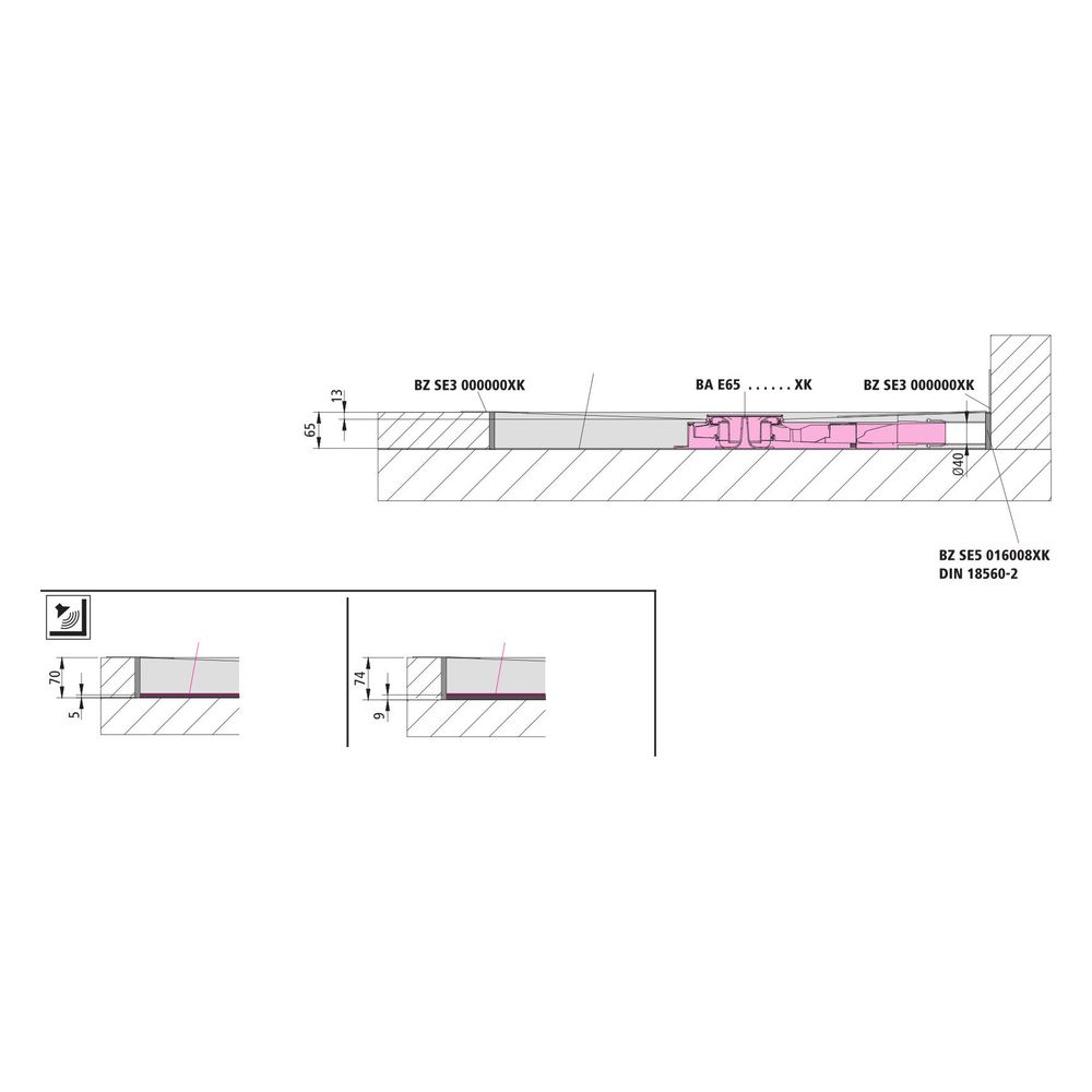 Kermi Komplettboard Point E65 120090 L 1200 x B 900 x H 65 mm... KERMI-BAE65120090XK 4051484938569 (Abb. 9)