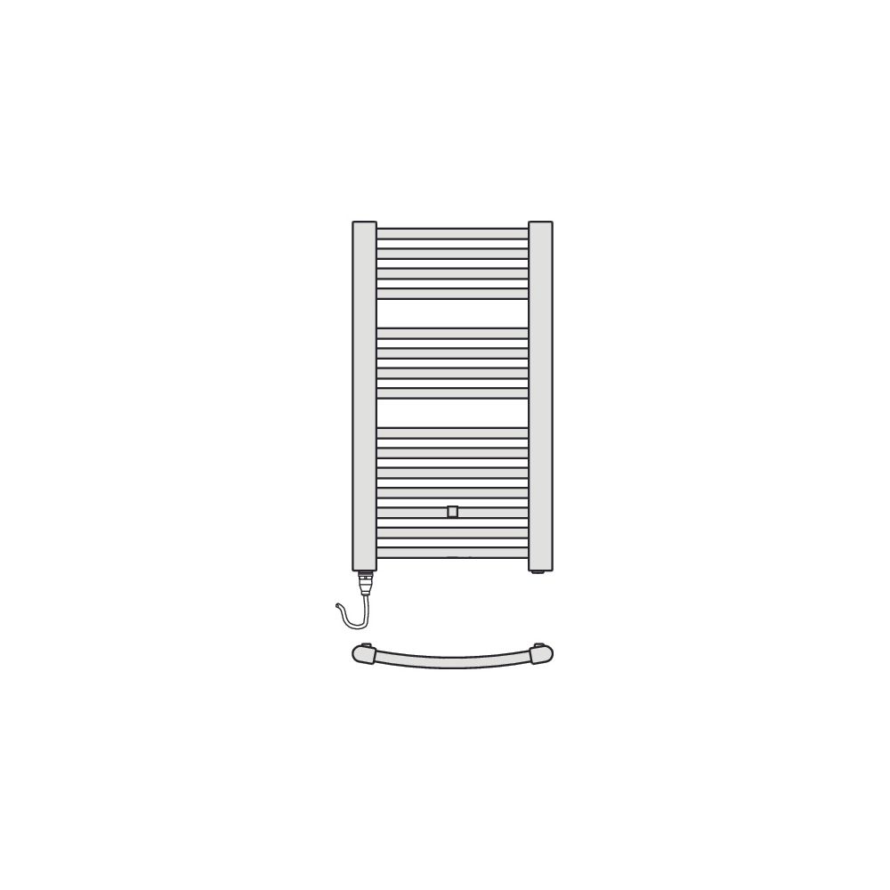 Kermi Basic R-E gebogen elektrischer Badheizkörper Glanzsilber Metallic 804x51x4... KERMI-ERE10080045WSXK 4051487283680 (Abb. 8)
