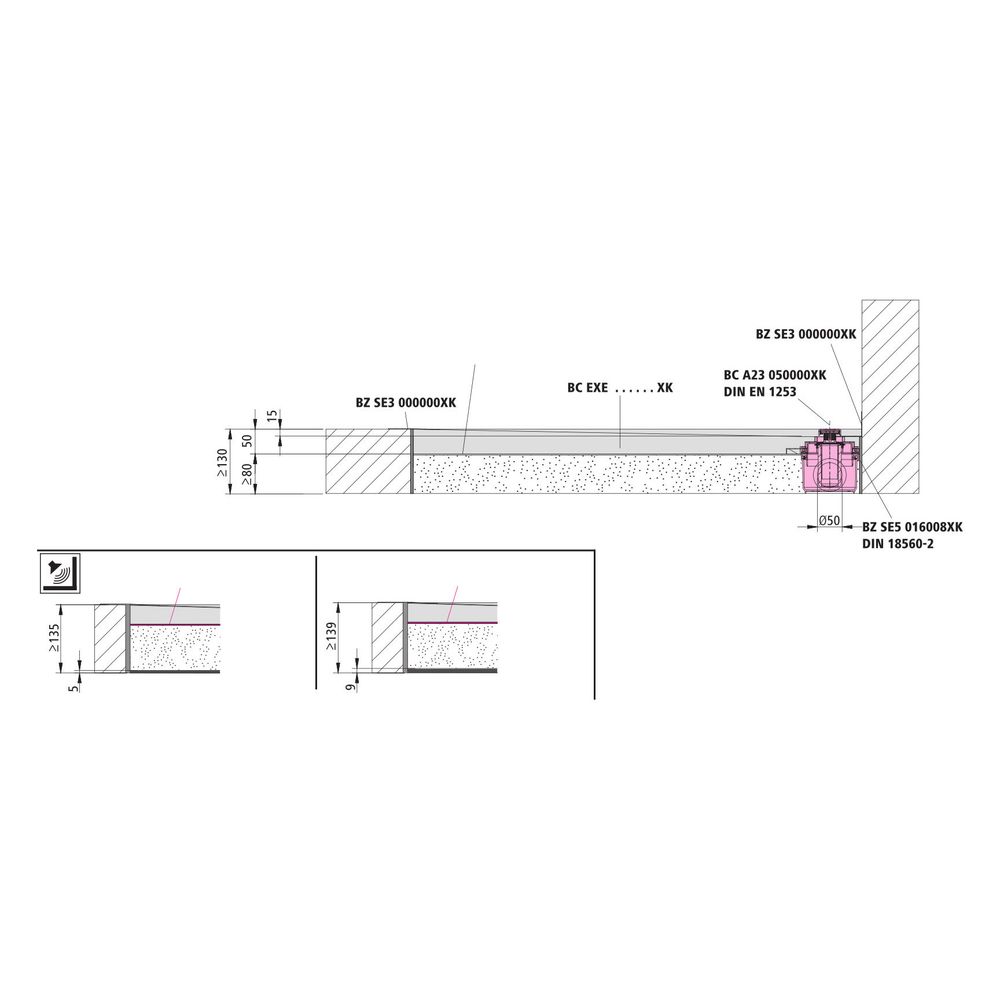 Kermi Board Line EXE 100100 L 1000 x B 1000 x H 50 mm... KERMI-BCEXE100100XK 4051484939719 (Abb. 9)