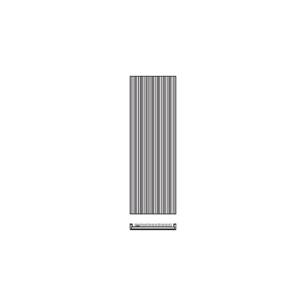 Kermi Bryce Designheizkörper 1600x78x600mm, 1836W bei 75/65/20 Grad C, Anthracite Grey... KERMI-D2N1016600601XK  (Abb. 2)