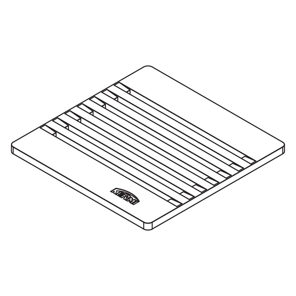 Kermi Ablaufabdeckung D52 Linien L 115 x B 115 mm... KERMI-BZD52000000UK 4051484940197 (Abb. 4)