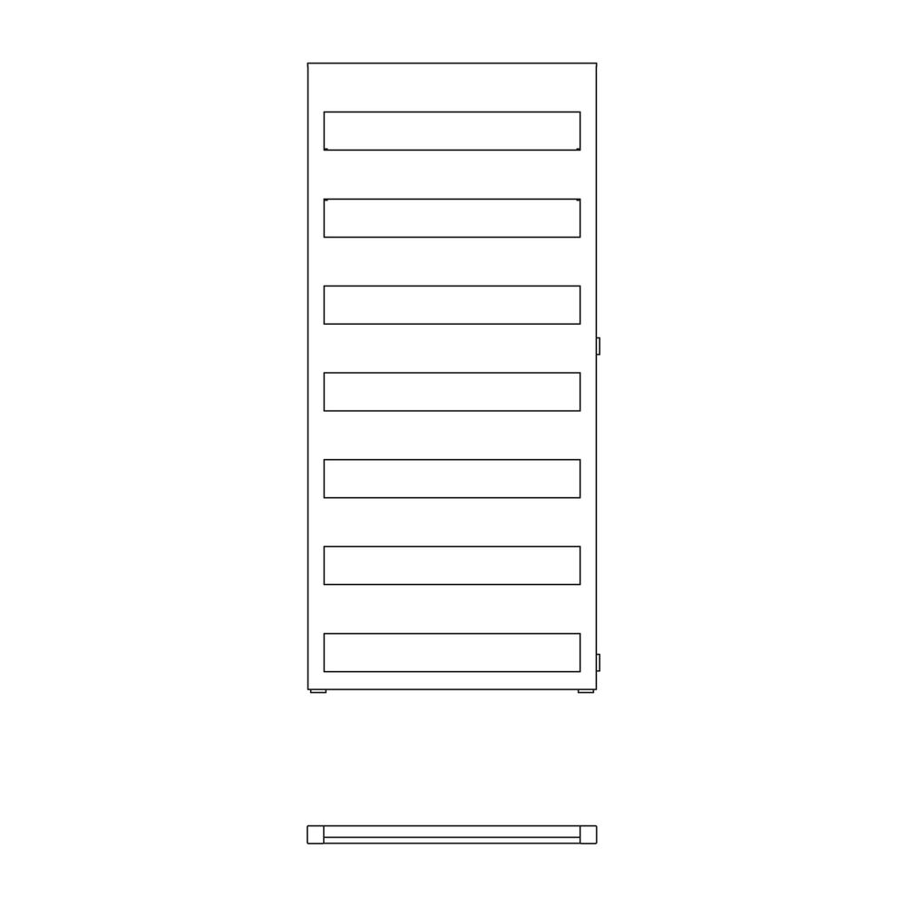 Kermi Casteo-D Austausch Badheizkörper 1806x750x30mm Nabenabstand 500mm circonsilber links... KERMI-CTN1D180075TLXK  (Abb. 4)