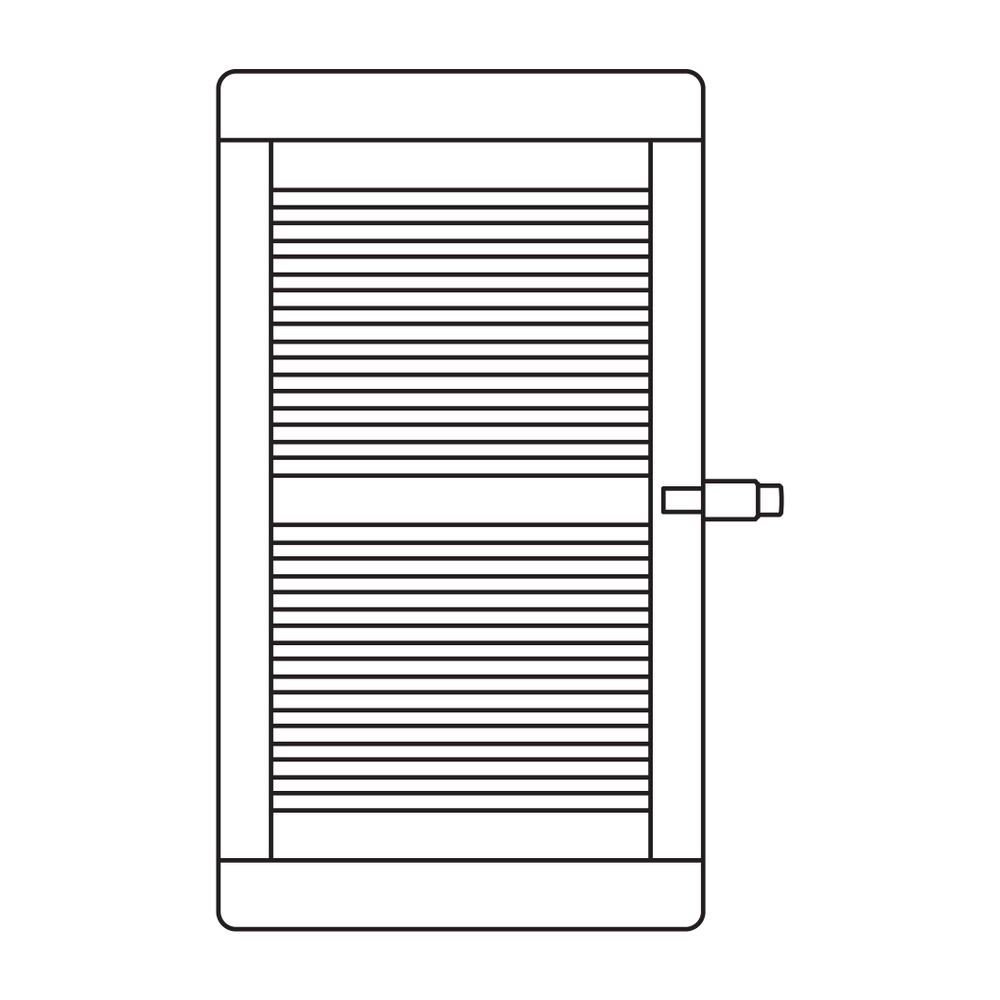 Kermi Credo plus Badheizkörper mit eingebautem Thermostatkopf links, Ventilanschluss mittig 1... KERMI-C3V10140055SLXK  (Abb. 6)