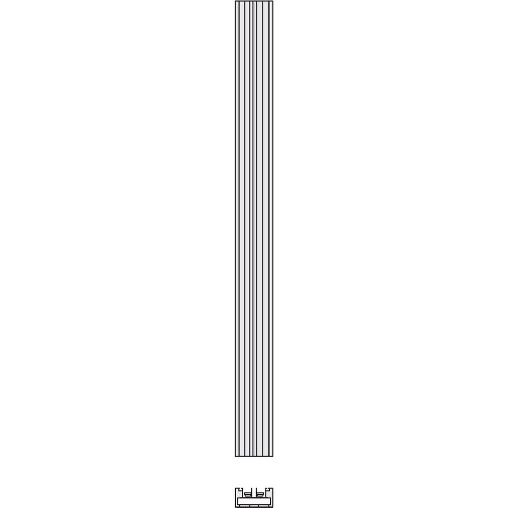 Kermi Decor-Arte Line Designheizkörper 1800x150x78mm strukturweiß... KERMI-D2N10180015HXXK  (Abb. 2)
