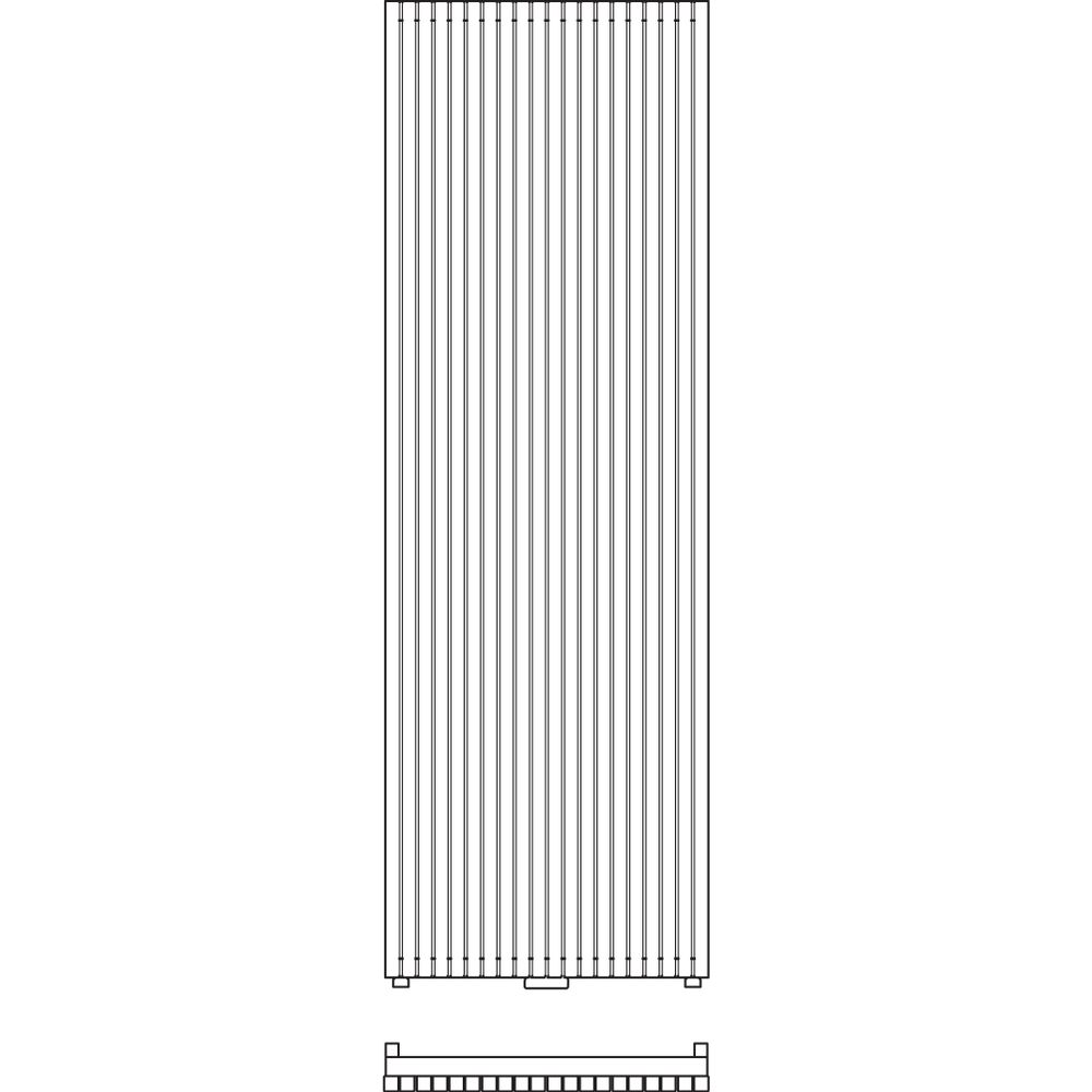 Kermi Decor-Arte Pure vertikal Designheizkörper 1800x295x96mm weiß... KERMI-D3N1V1800302XXK 4037486268354 (Abb. 5)