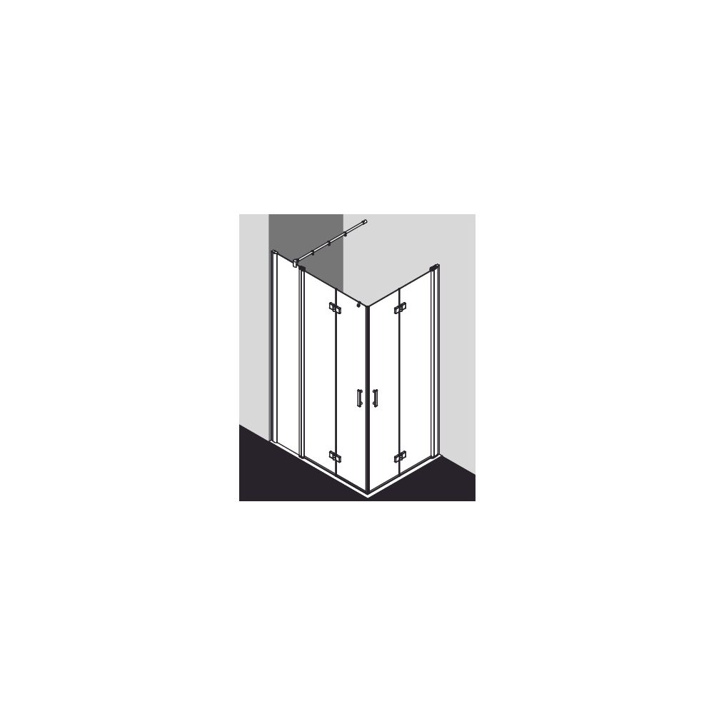 Kermi Duschkabine Diga Eckeinstieg 2T Pendel-Falttür Festfeld Halbteil F2L 2017x12... KERMI-DIF2L12320VAK 4051484122852 (Abb. 8)