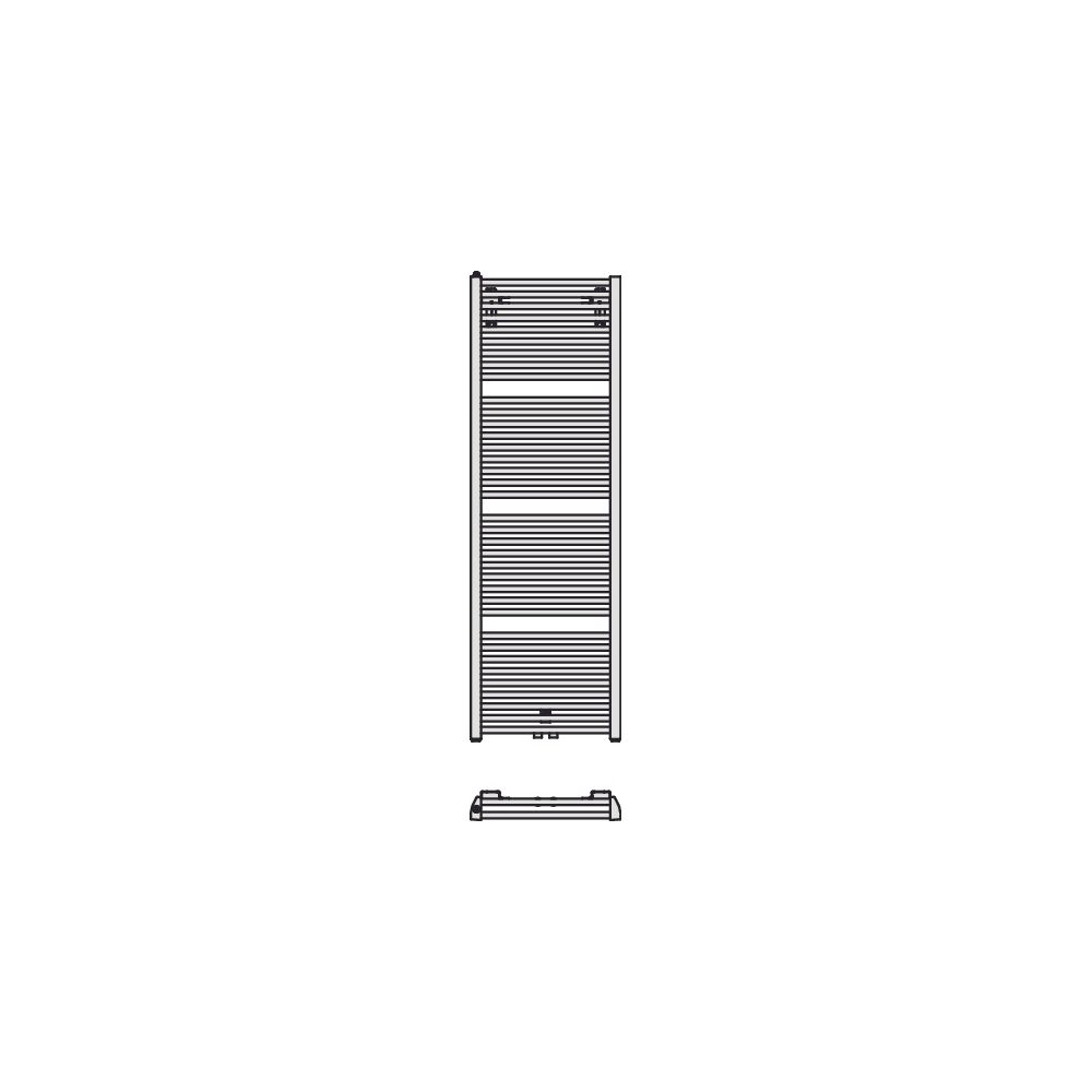 Kermi Duett Badheizkörper 1188x74x484mm, Anschluss mittig und seitlich, 834W bei... KERMI-DUN2M1200452XXK 4037486265872 (Abb. 8)