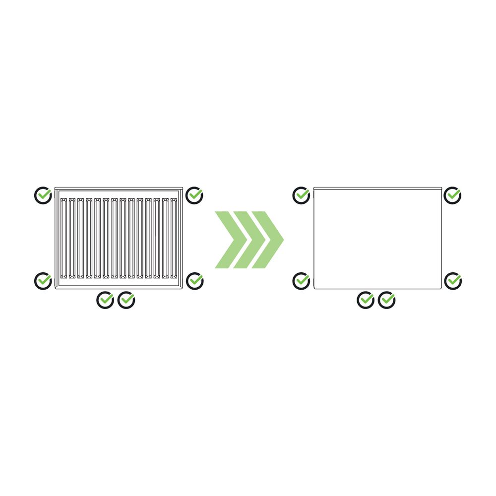 Kermi Upgrade Set Heizkörperverkleidung Plan Typ 11/12 600x800 Weiß... KERMI-ZA02350019 4063768745831 (Abb. 3)