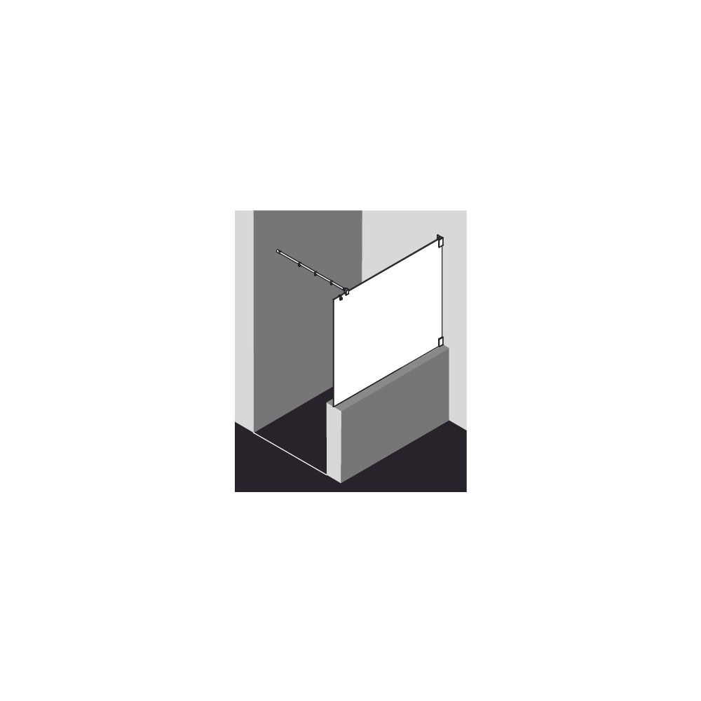 Kermi Walk-In Wall Filia TWF 2000x800x18mm ESG Klar 8mm Silber Hochglanz Anschlag ... KERMI-FITWF08020VAK 4051484380276 (Abb. 8)