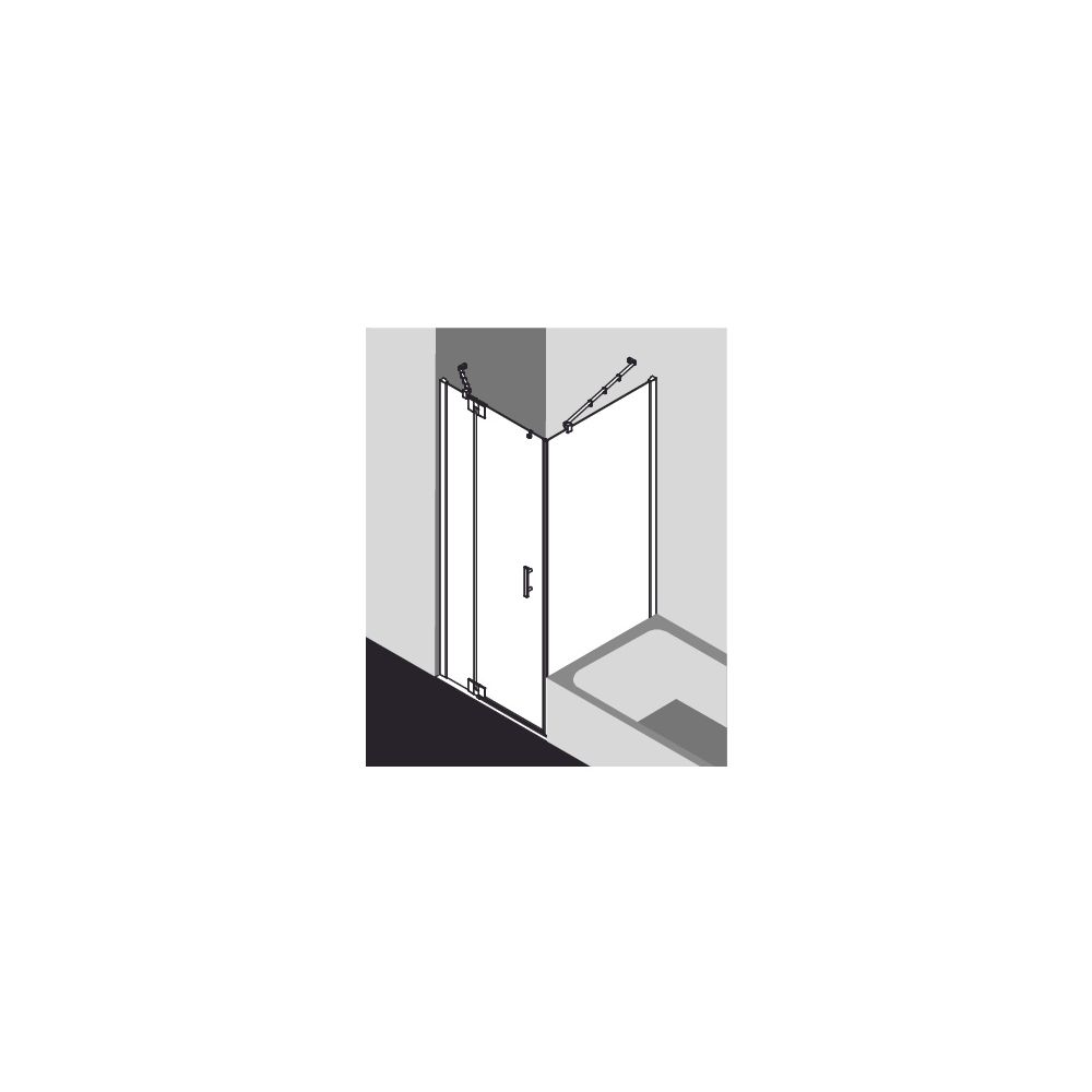 Kermi Duschkabine Filia XP Pendeltür 1F Festfeld 1WL 2000x900x31mm ESG Klar 6mm S... KERMI-FX1WL09020VAK 4051484185932 (Abb. 13)