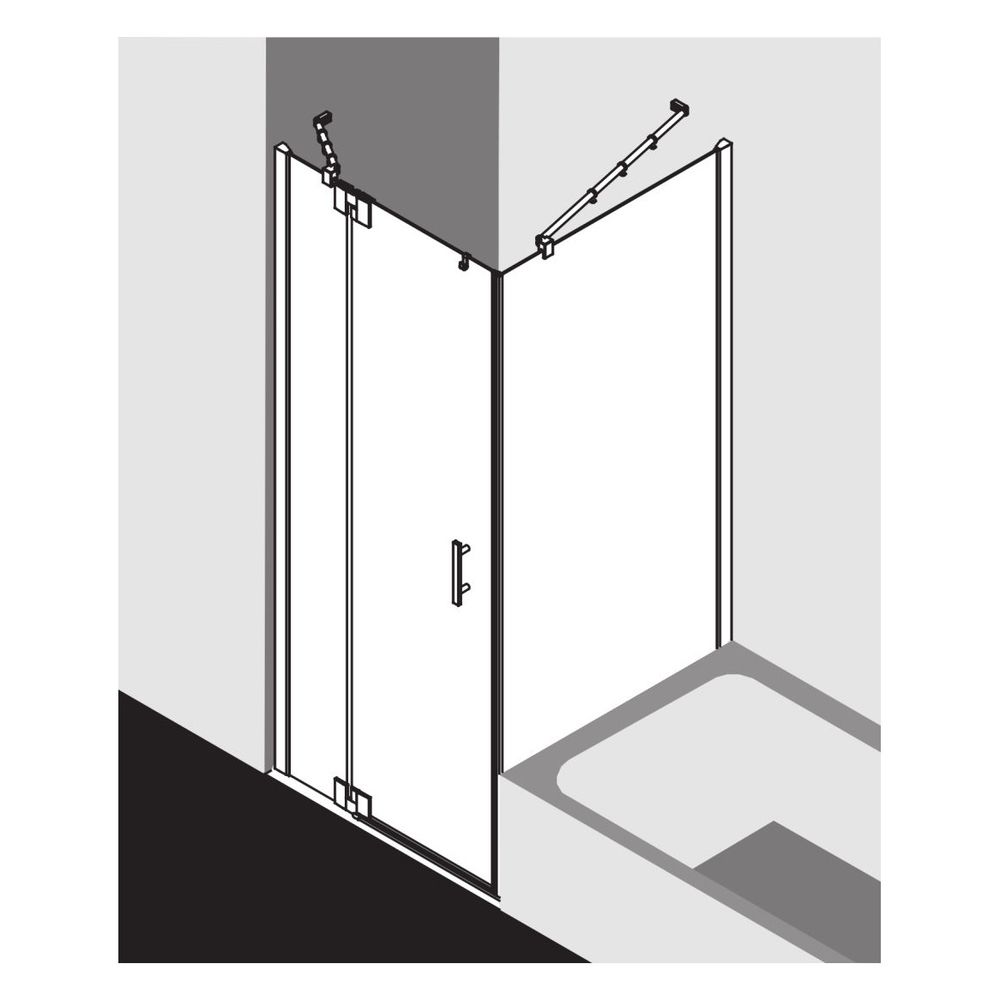 Kermi Duschkabine Filia XP Pendeltür 1F Festfeld 1WL 2000x900x31mm ESG Klar 6mm Si... KERMI-FX1WL09020VAK 4051484185932 (Abb. 6)