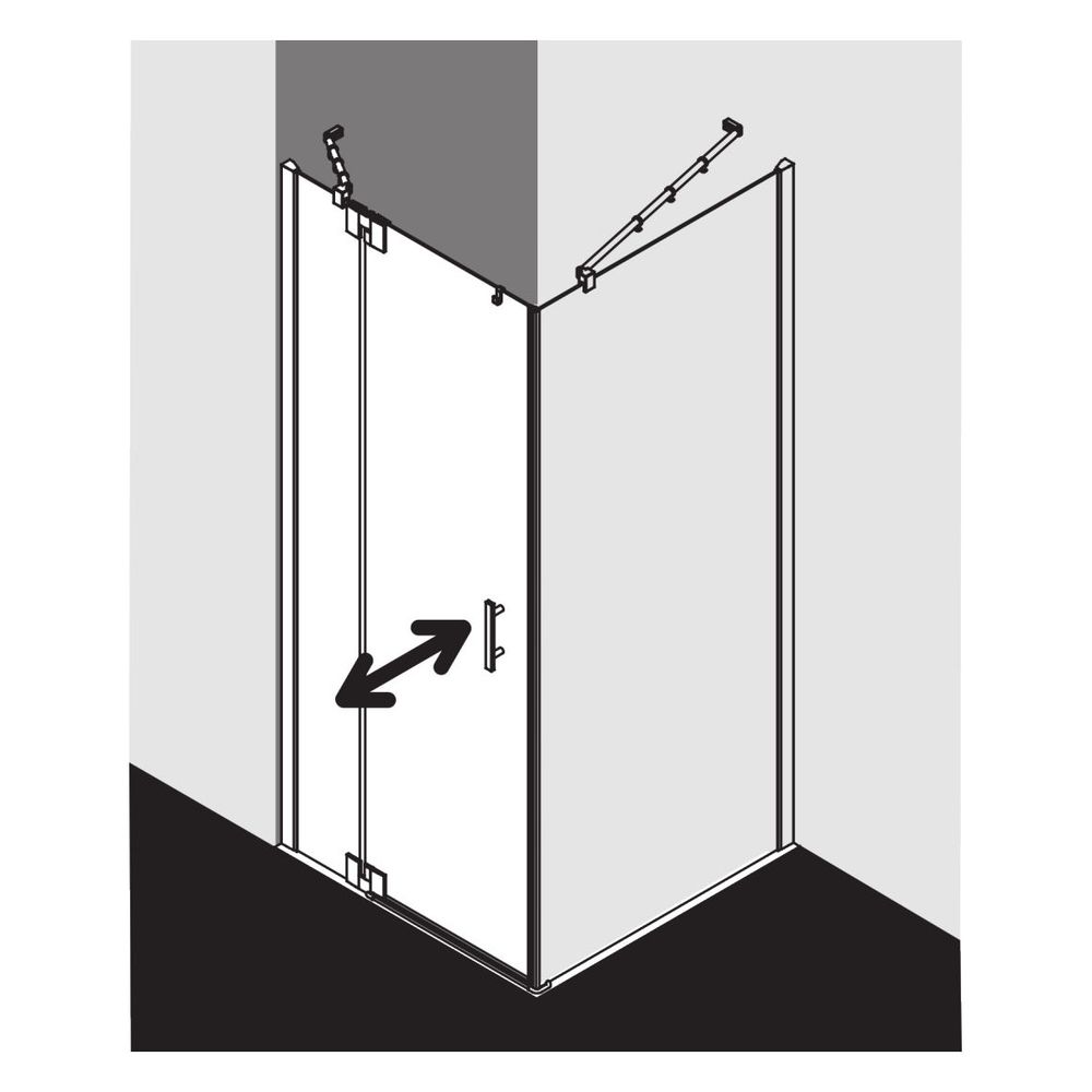 Kermi Duschkabine Filia XP Pendeltür 1F Festfeld 1WL 2000x900x31mm ESG Klar 6mm S... KERMI-FX1WL09020VAK 4051484185932 (Abb. 14)