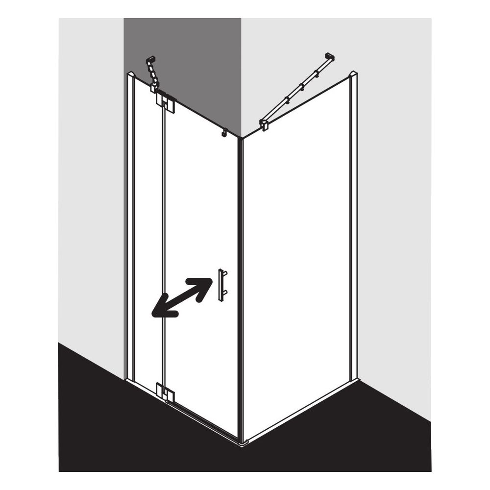 Kermi Duschkabine Filia XP Pendeltür 1F Festfeld 1WL 2000x900x31mm ESG Klar 6mm S... KERMI-FX1WL09020VAK 4051484185932 (Abb. 10)