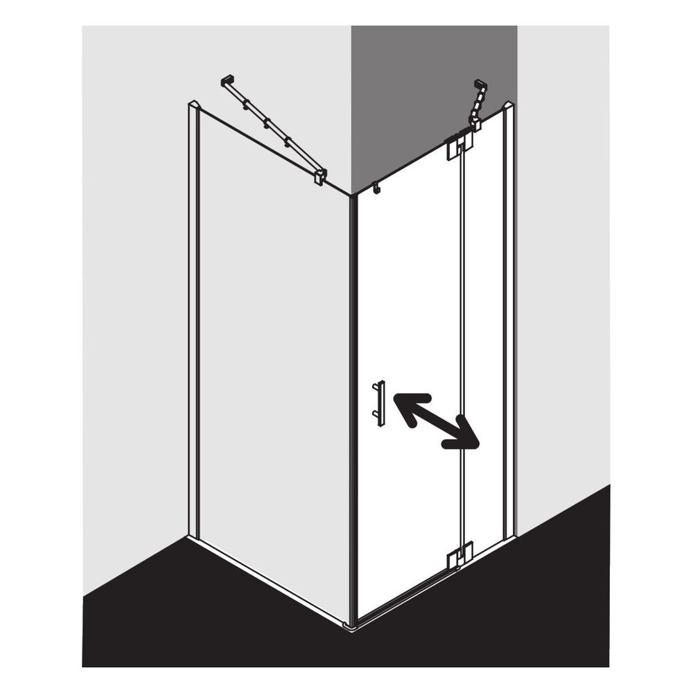 Kermi Duschkabine Filia XP Pendeltür 1F Festfeld 1WR 2000x1000x31mm ESG Klar 6mm S... KERMI-FX1WR10020VAK 4051484187431 (Abb. 4)
